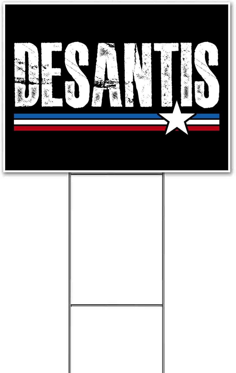 Desantis 2024 (18' x 24') Yard Sign, Quantity Discounts, Multi-Packs, Includes Metal Step Stake, Bandit, New, Advertising, USA | Election, Political, Republican, President, Vote