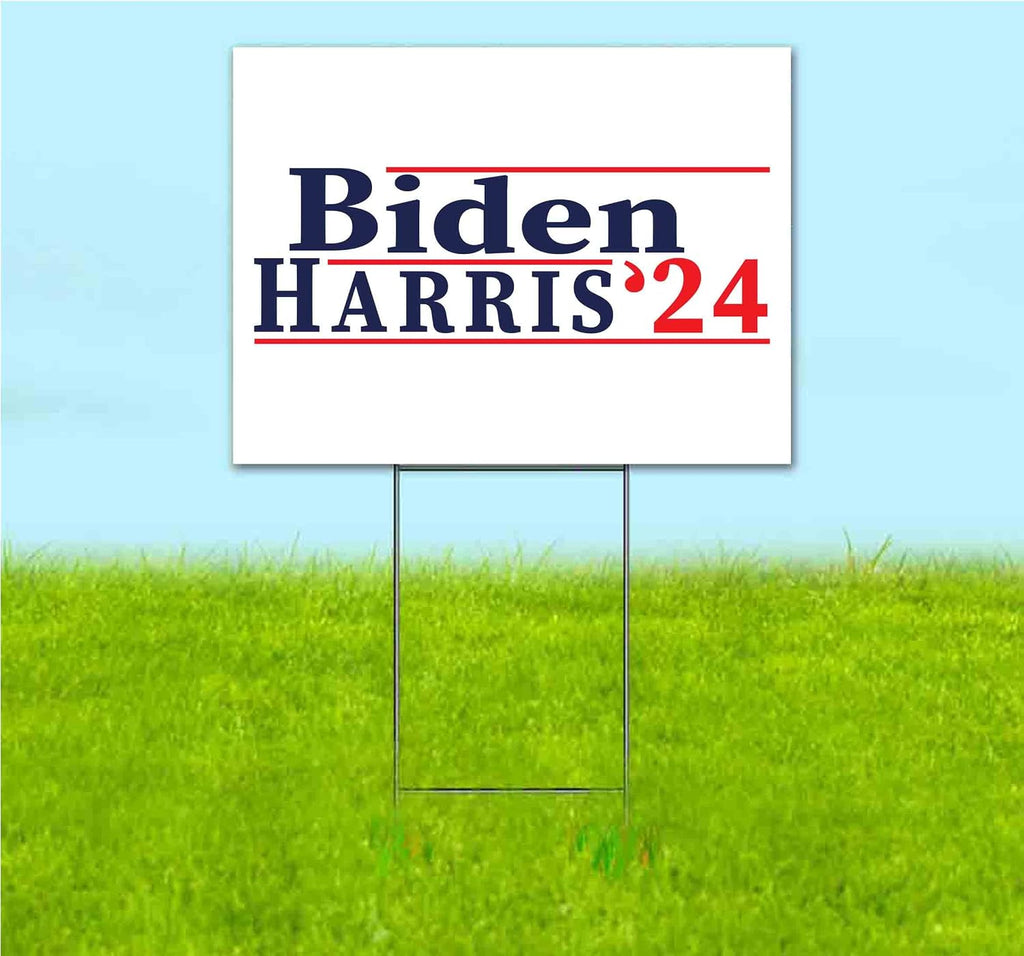 Biden Harris 2024 (18' x 24') Yard Sign, Quantity Discounts, Multi-Packs, includes Metal Step Stake, Bandit, New, Advertising, USA | Election, Political, Democrat, Vote