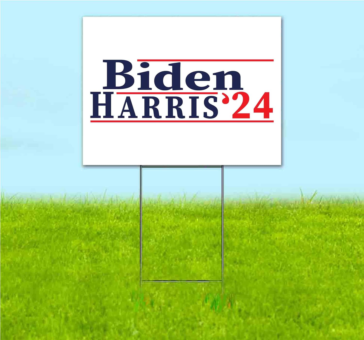 Biden Harris 2024 (18' x 24') Yard Sign, Quantity Discounts, Multi-Packs, includes Metal Step Stake, Bandit, New, Advertising, USA | Election, Political, Democrat, Vote