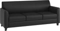 Flash Furniture HERCULES Diplomat Series Black LeatherSoft Sofa