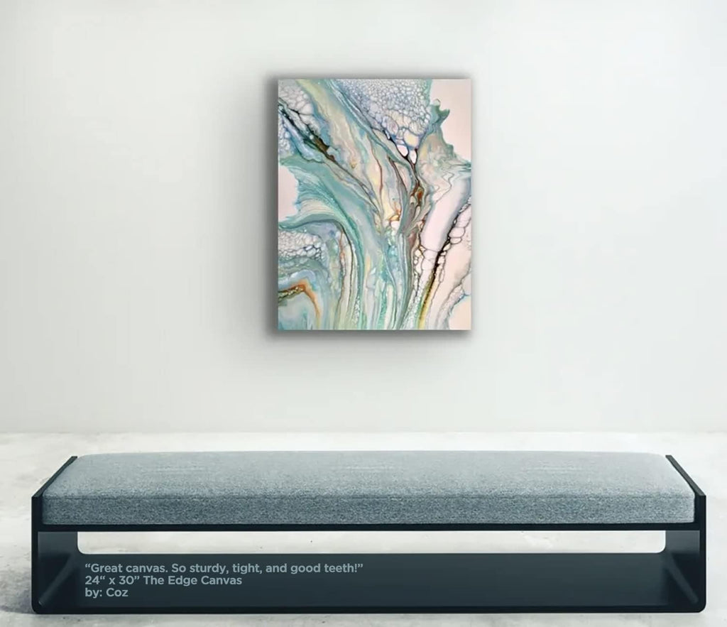 Creative Mark The Edge Deluxe Cotton Stretched Canvas for Painting, 30x40, 6-Pack, 14oz. Primed Weight, Universal Archival Priming, Medium Tooth, Artwork Canvas for Painters of All Levels