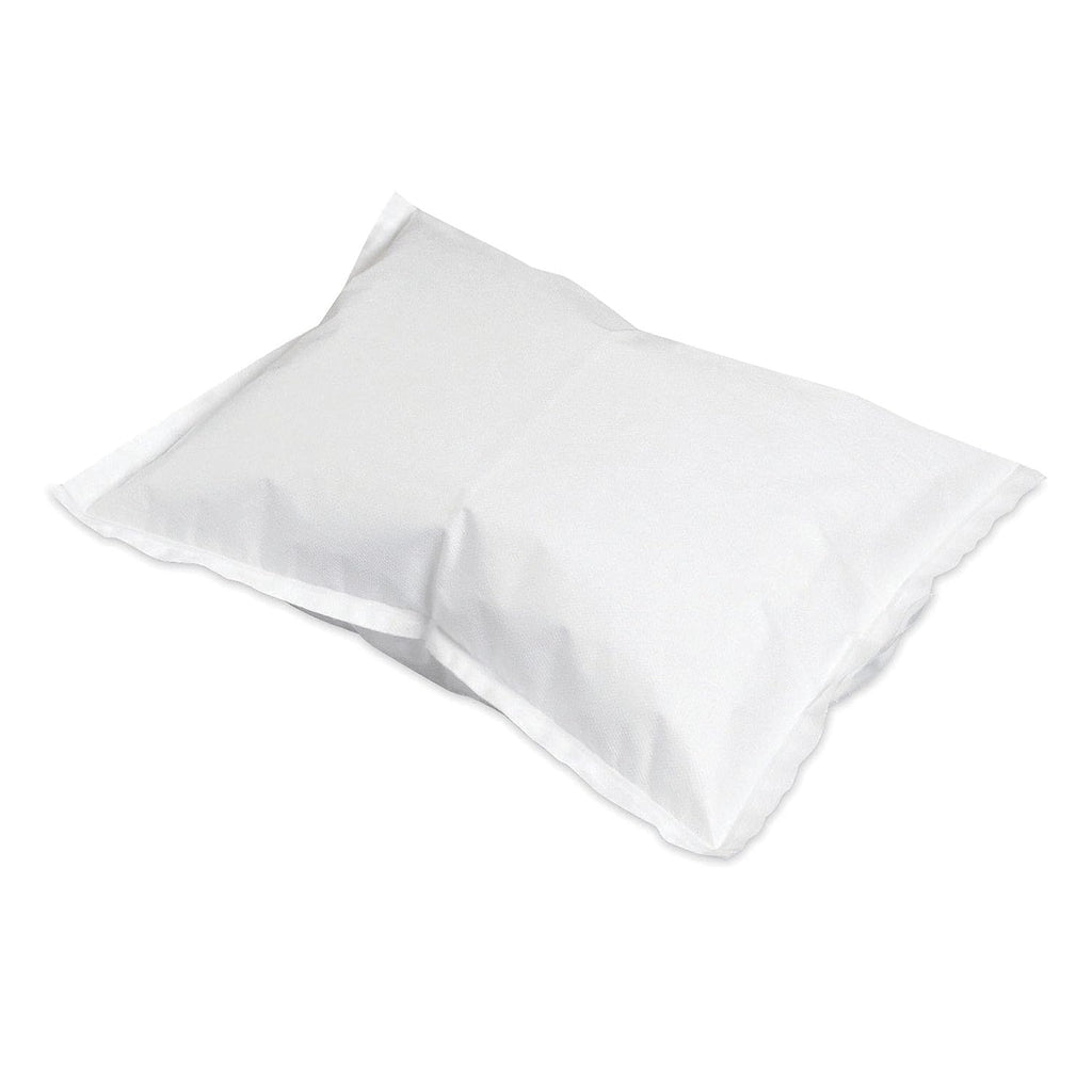 McKesson Disposable Pillow Case Covers [500 Count] Bulk Pillowcase, Single-Use for Medical Hospital Travel, Standard Size, White, 21 in x 30 in