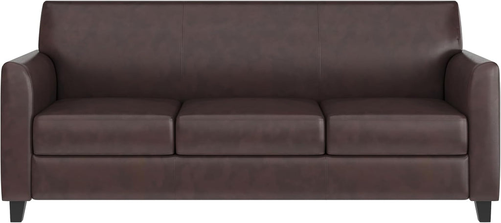 Flash Furniture HERCULES Diplomat Series Brown LeatherSoft Sofa
