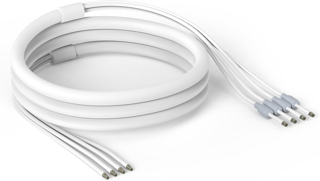 Waveform QuadPro + 30' Total Cable Bundle - 4x4 MIMO Panel Antenna for 4G/5G Routers & Gateways for T-Mobile Home Internet, Verizon, AT&T - Bundle with 1x 20', 1x 10' SMA Cable, U.Fl adapters