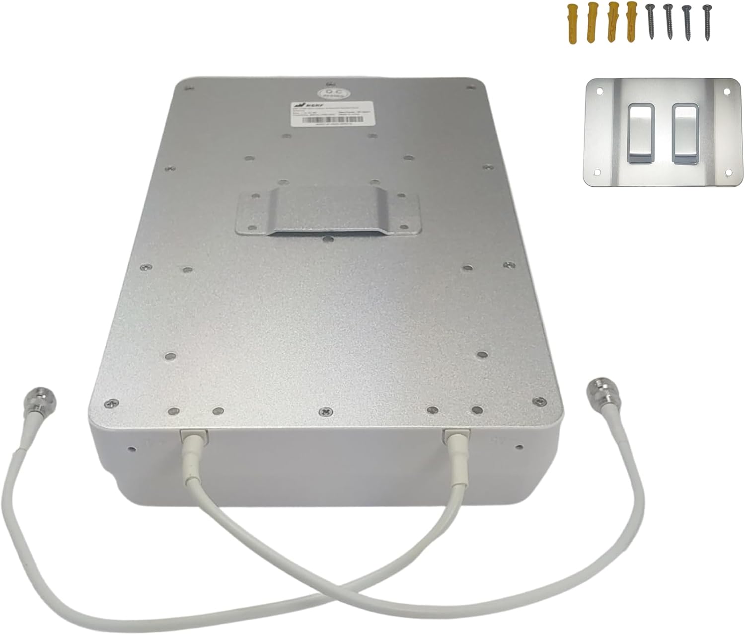 Waveform MIMO Panel Antenna Kit +9 dBi Gain, 600-2700 MHz for 3G, 4G LTE, 5G Modems, Routers, & Cell Boosters TS9, SMA, U.FL Adapters (Wall Mount Kit with 30' Cables + Adapters)