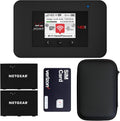 Verizon Wireless Jetpack Netgear AC791L | Mobile Hotspot for Travel | 4G Mobile Portable WiFi | Unlocked Globally | Speed up to 300 Mbps | Battery Usage 20 Hours | EVDO-LINK Bundle (Premium)