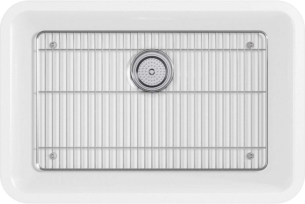 Kohler 28000-CM6 Cairn® 27-1/2' undermount single-bowl kitchen sink, Matte White