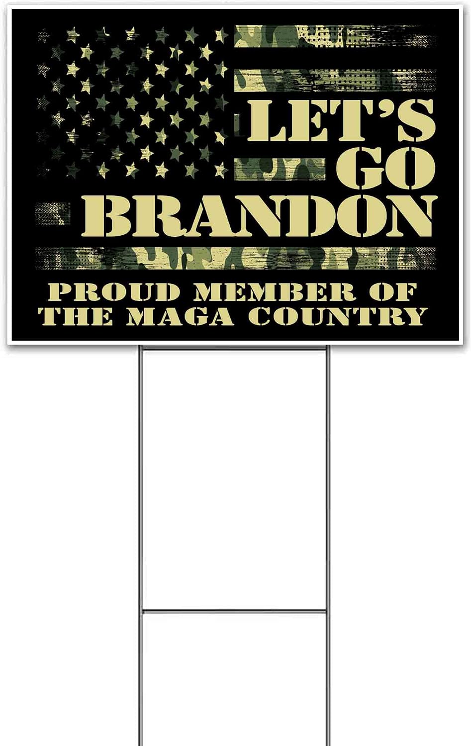 LGB Proud Member (18' x 24') Yard Sign, Quantity Discounts, Multi-Packs, Includes Metal Step Stake, Bandit, Lawn Sign, Advertising, USA | Trump, Political, Politics, President, Humor