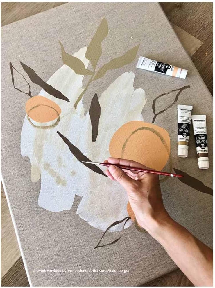 Jerry's Artarama Senso Clear Primed Linen Stretched Canvas 1-1/2', 3 Pack 11×14' - Durable Canvas for Painting with Medium Tooth Linen Weave Surface, Ideal for Oil, Acrylic and Alkyd Colors