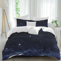 Prime Leader Starry Sky Duvet Cover Set Queen Size 4 Pieces Dreamlike Night Universe Gradient Bedding Set with Zipper Closure, 1 Comforter Cover 92x106 Inches 1 Flat Sheet & 2 Pillow Cases