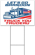 LGB Truck You Trudeau (18' x 24') Yard Sign, Quantity Discounts, Multi-Packs, Includes Metal Step Stake, Bandit, Lawn Sign, Advertising, USA | Trump, Republican, Political, Politics, American, USA