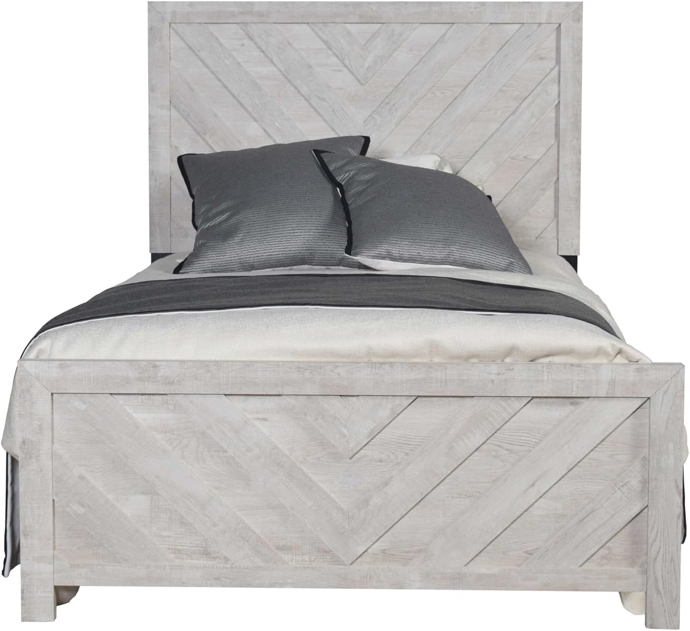 Full 4PC Storage Bedroom Set Made with Wood in Natural