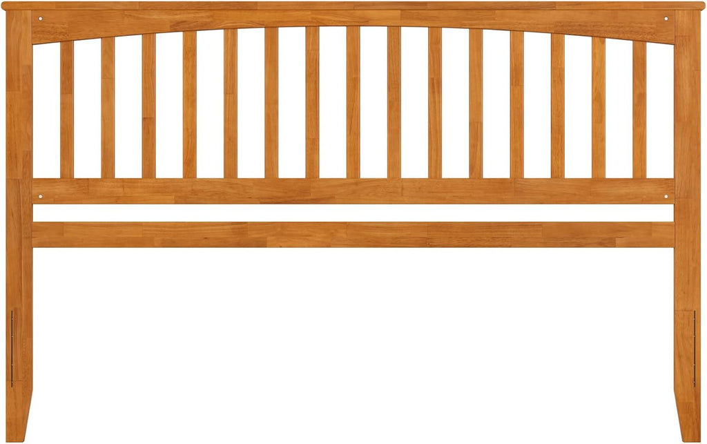 AFI, Mission King Solid Wood Headboard, Light Toffee