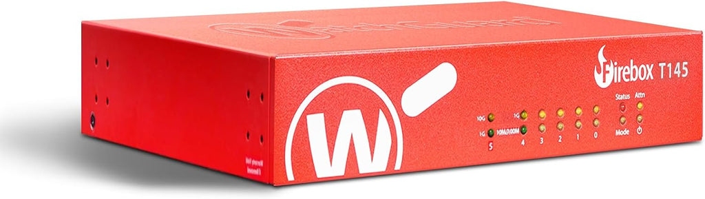 WatchGuard Firebox T145-W with 1 Year Total Security Suite - Wi-Fi 7 Firewall, 2.5Gb, 1Gb & SFP Ports, Enterprise Security for Retail & Branch Locations (WGT146641)
