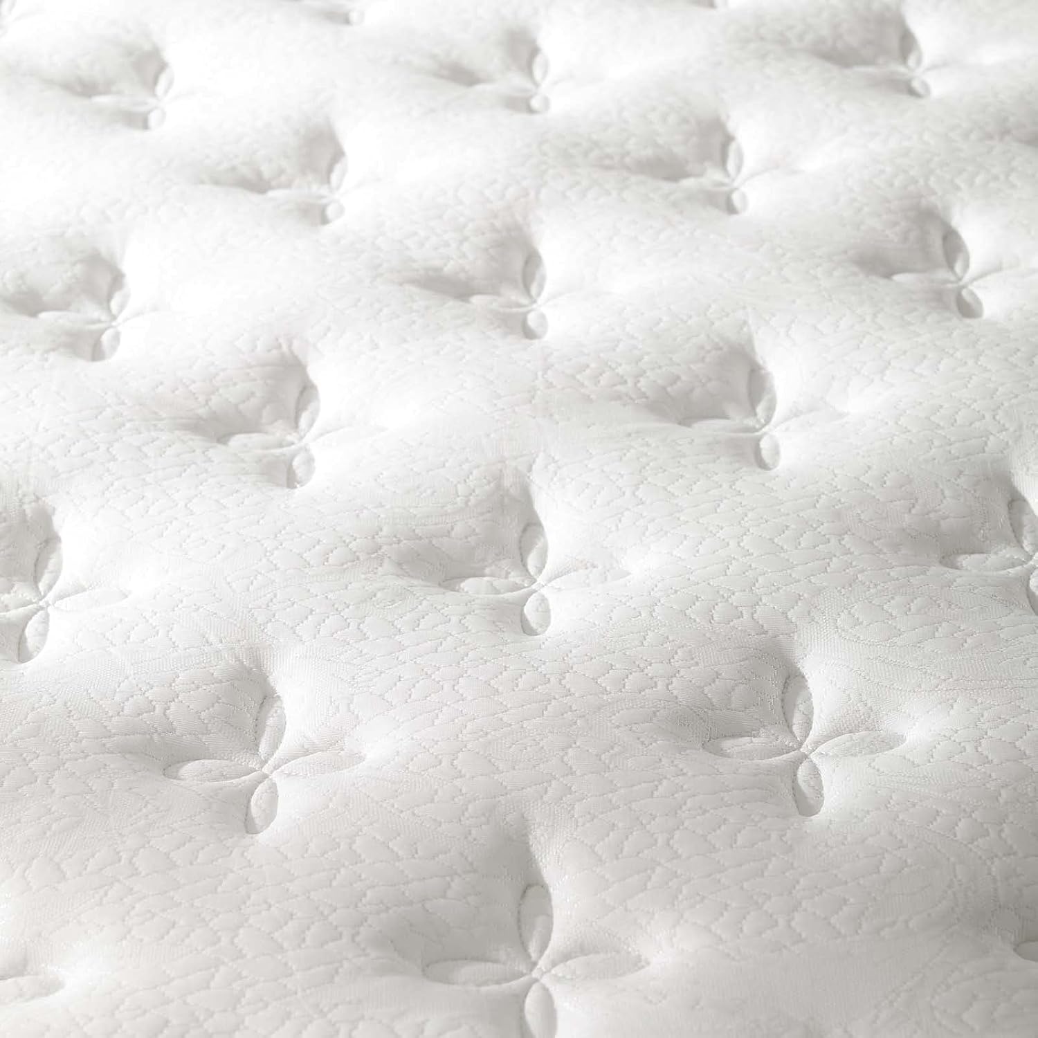 Modway Jenna 8' Innerspring and Memory Foam Twin Mattress With Individually Encased Coils, White