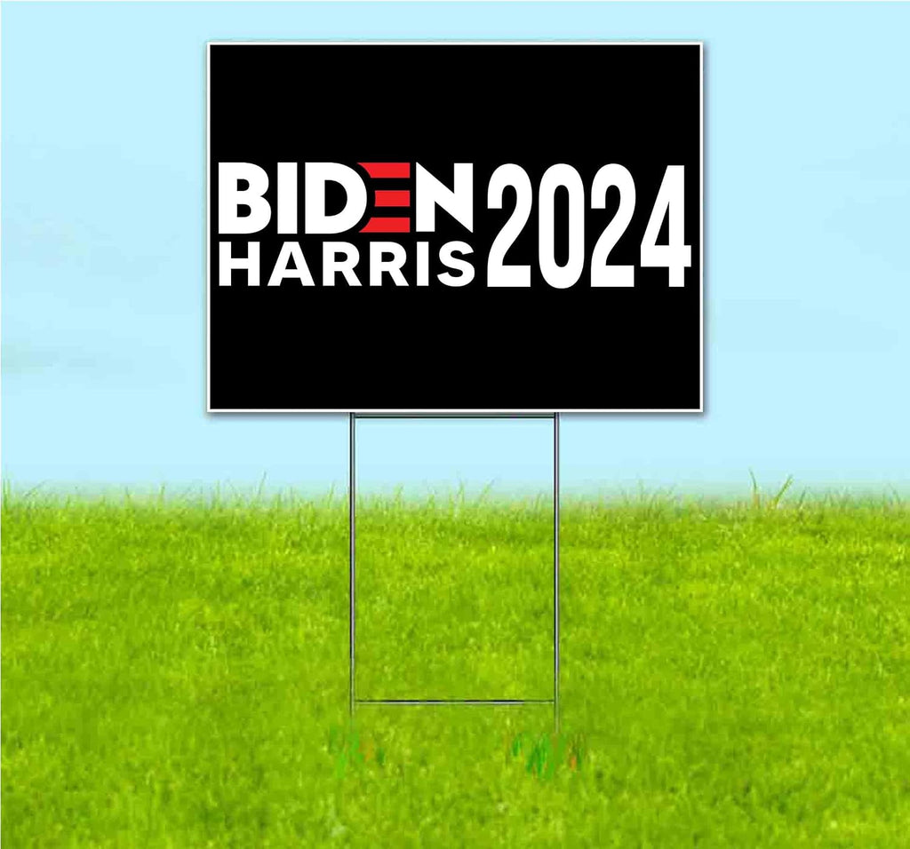Biden Harris 2024 (18' x 24') Yard Sign, Quantity Discounts, Multi-Packs, Includes Metal Step Stake, Bandit, New, Advertising, USA | Election, Political, Democrat, Vote