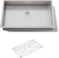 KOHLER Strive 29-1/2' Undermount Double-Bowl Kitchen Sink, Includes Accessories, 16-Gauge Stainless Steel, SilentShield® Sound Absorption, K-33154-NA