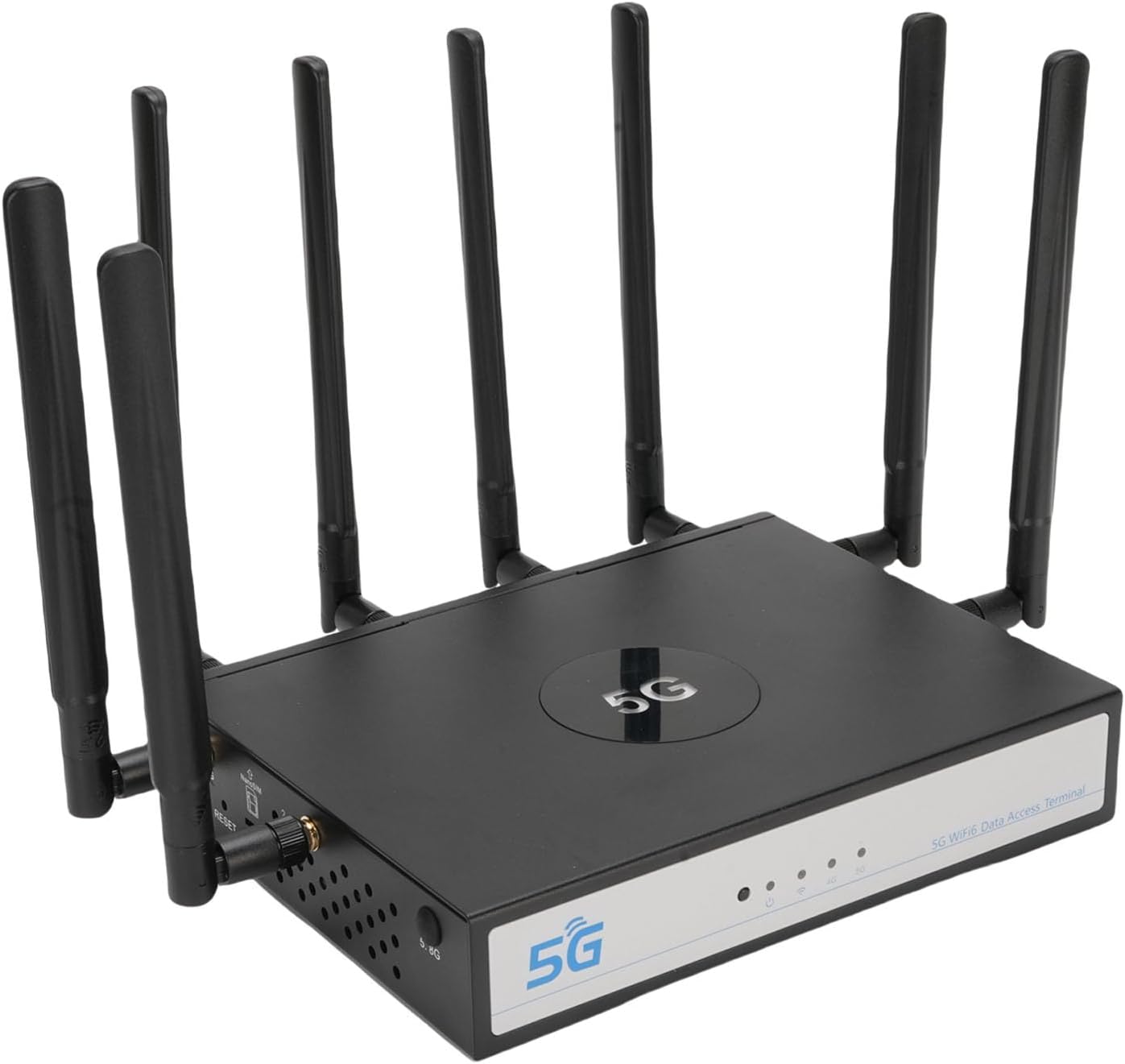 EBTOOLS WiFi 6 CPE Router, 5G NR SA NSA Modem 4.67Gbps Ultra Fast Speed, 4x4 MU MIMO OFDMA Technology for 100 Devices, with SIM Card Slot WAN LAN Ports, for Gaming Video Conferencing (US)