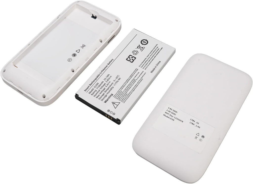5G WiFi 6 Mobile Hotspot, Wireless Hotspot Router, Portable WiFi Device Supports SIM Card Slot and 16 Devices, 2.01 inch Touch Screen 7100mAh Rechargeable for Travel, Home