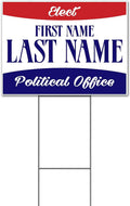 Elect Name Political Office Customizable (18' x 24') Yard Sign, Quantity Discounts, Multi-Packs, Includes Metal Step Stake, Bandit, New, Advertising, USA