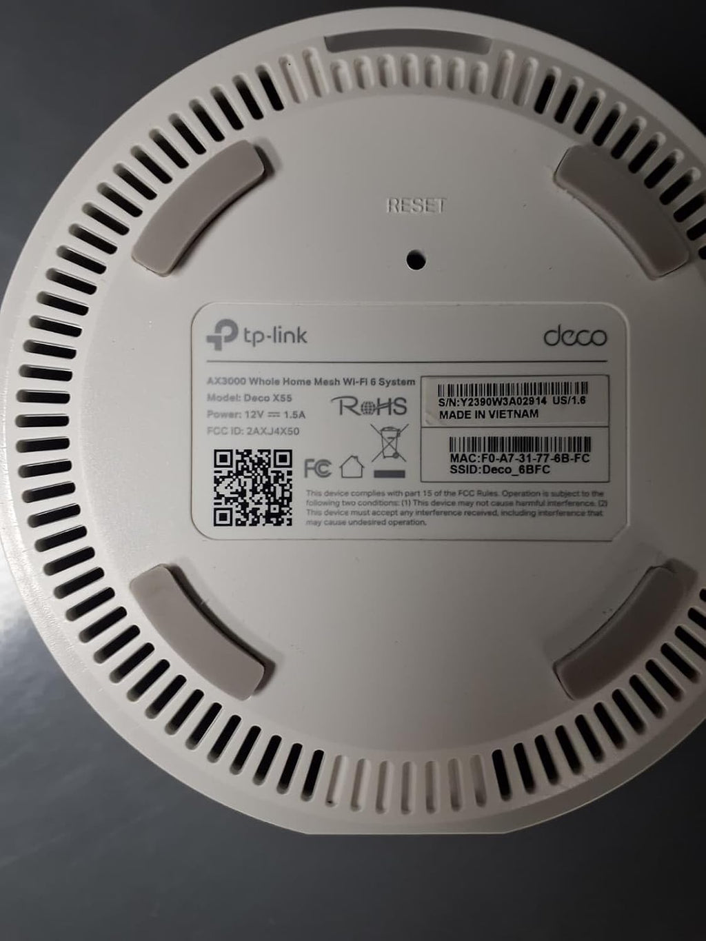 TP-Link Deco AX3000 WiFi 6 Mesh System(Deco X55) - Covers up to 6500 Sq.Ft, Replaces Wireless Router and Extender, 3 Gigabit Ports per Unit, Supports Ethernet Backhaul (3-Pack) (Renewed)