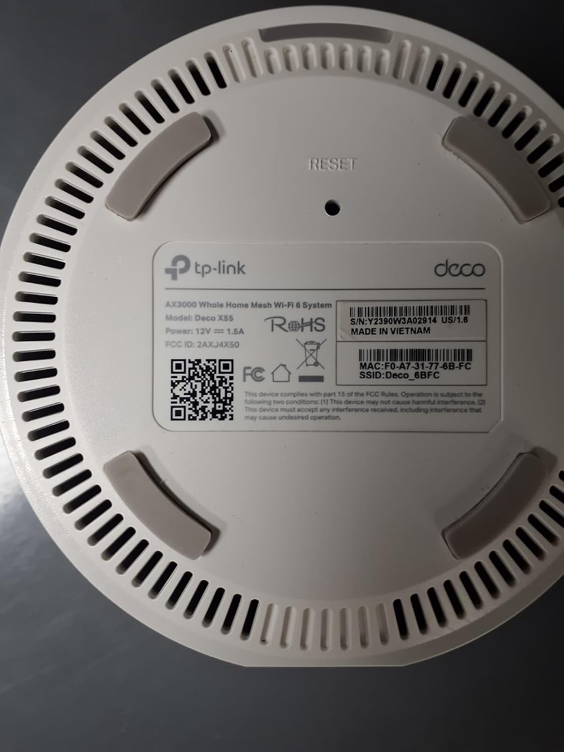 TP-Link Deco AX3000 WiFi 6 Mesh System(Deco X55) - Covers up to 6500 Sq.Ft, Replaces Wireless Router and Extender, 3 Gigabit Ports per Unit, Supports Ethernet Backhaul (3-Pack) (Renewed)
