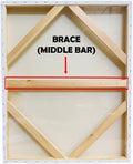 46' 50 PK Bulk Discount 1.5' Canvas Brace Bar Wood Frame for Canvas Stretching.Canvas Stretcher Frames.Brace Bar for Needlework.Oil Paintings.Extra Large Canvas Brace Bar Custom Size 20-72'