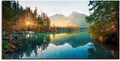 Autumn Lake Large Stretched Canvas Wall Art For Living Room Bedroom Home Decoration,Mordern Morning Sunrise View Print Picture Painting Decor Giclee Artwork,Gallery Wrapped Gift,Inner Frame(30x60)