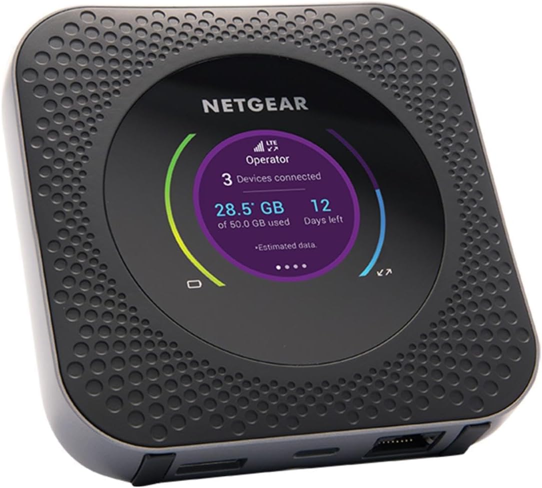 Netgear Nighthawk MR1100 4G LTE Mobile Hotspot Router (AT&T GSM Unlocked)(Steel Gray)