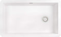 Ruvati 32 x 19 inch epiGranite Undermount Granite Composite Quartz Single Bowl Kitchen Sink - Arctic White - RVG2033WH