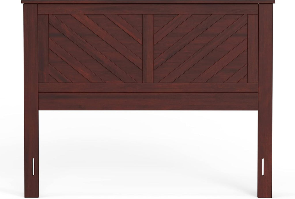 Glenwillow Home LaFerme Wood Panel Headboard in Cherry - Full Size