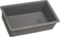 Ruvati 32 x 19 inch epiGranite Undermount Granite Composite Quartz Single Bowl Kitchen Sink - Urban Gray - RVG2033UG