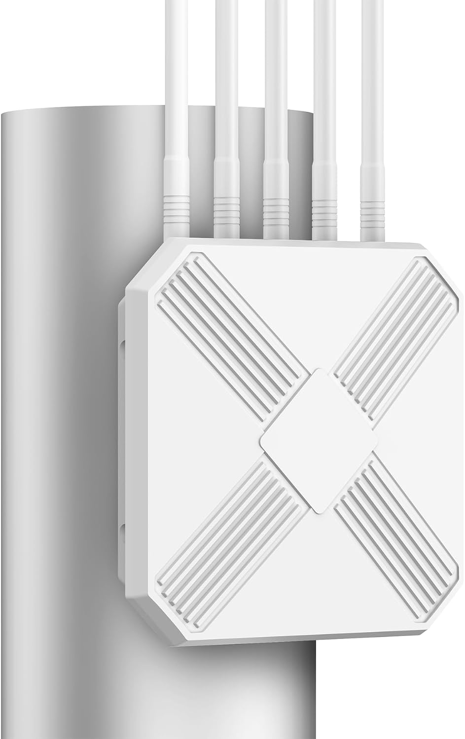 AX3000 Outdoor WiFi 6 Extender - Outdoor Access Point - Long-Range Dual Band WiFi, IP67/PoE/5 Antennas for Events, Commercial Use | Starlink-Compatible