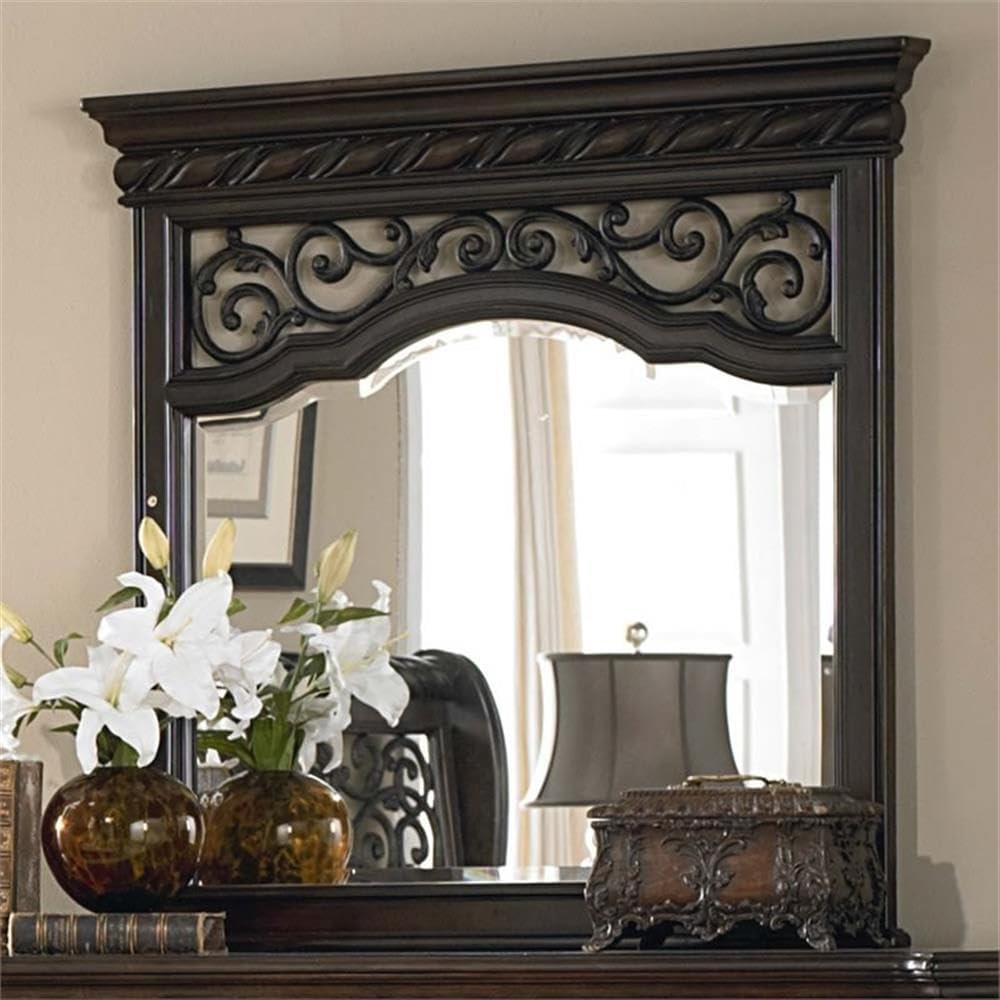 Liberty Furniture Industries Arbor Place Bedroom Landscape Mirror, 46' x 3' x 45', Brownstone Finish