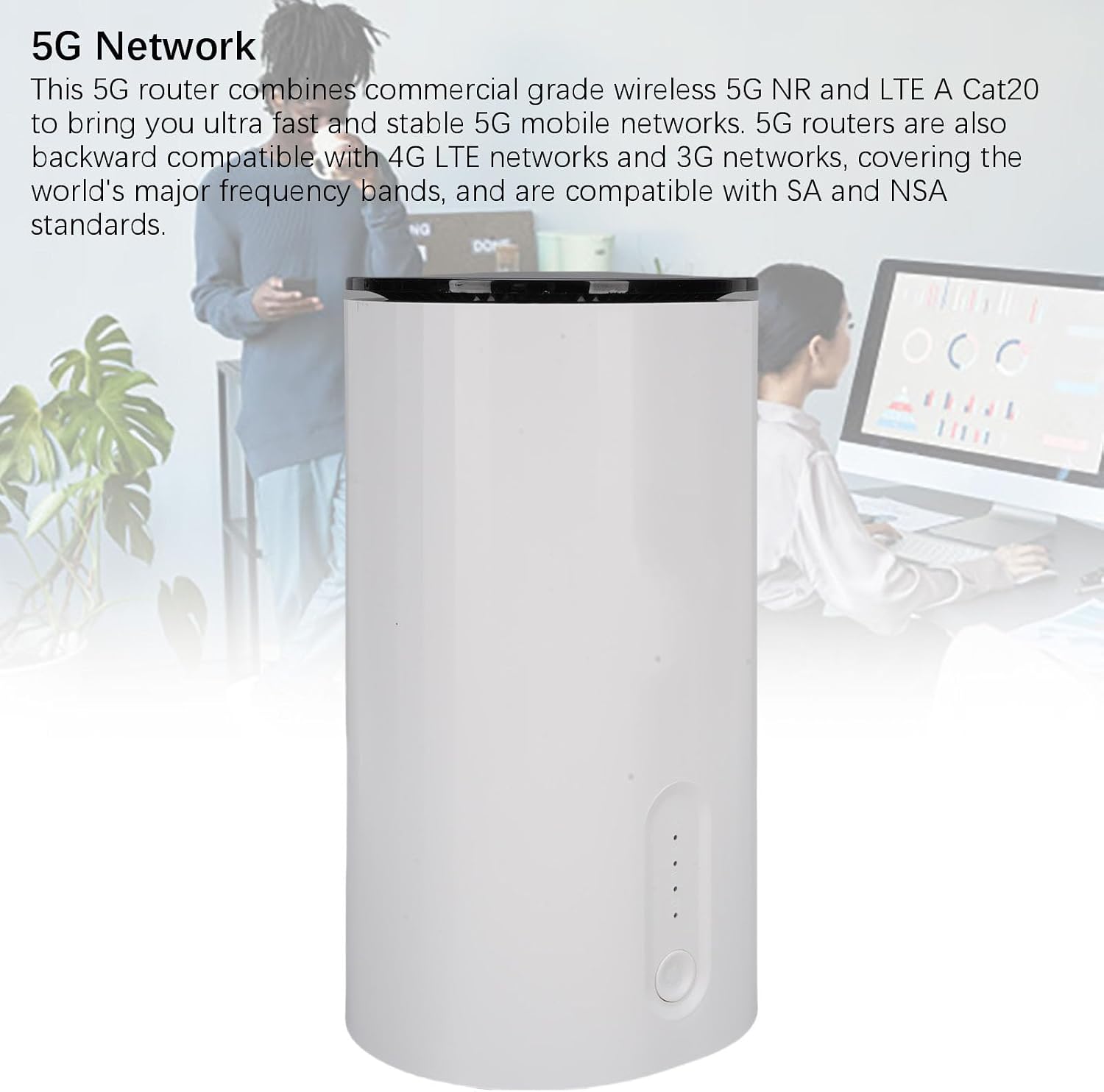 Double Band WiFi 6 Route, 4.67Gbps High Speed Dual Band Wireless Internet Router with 2 SIM Card Slots, 2.5G WAN Port for Home Gaming Streaming (US Plug)
