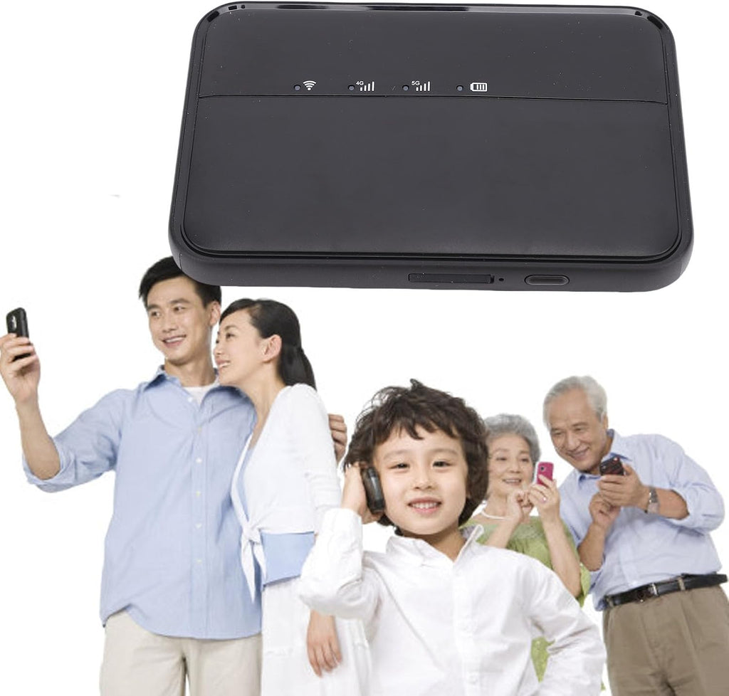 LICAEVEY 5G Mobile Hotspots Portable WiFi, Router with SIM Card Slot, 900mbps 5G Modem Wireless Router with 10000mah Battery, Supports 16 Connected Devices