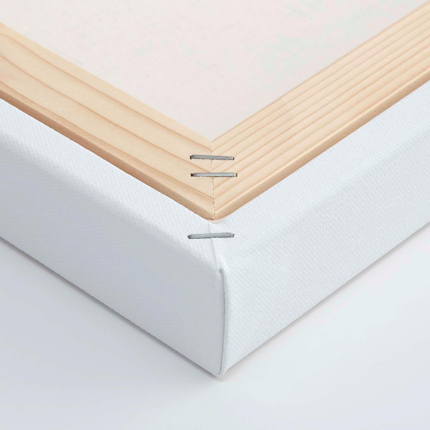 The Edge Eco-Friendly Recycled Cotton Stretched Canvas for Painting - 30x40 Box of 3 - Medium-Textured, Triple Acrylic Primed All Media Painting Canvas, 320gsm, 1-1/2 in. Deep Pine Stretchers