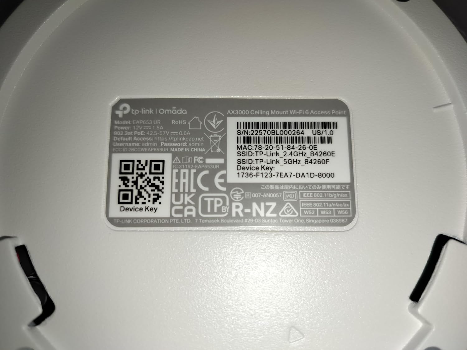 TP-Link Omada Wireless Access Point | AX3000 Dual Band | Business Standard | Seamless Roaming | Easy Setup | 5-Year Warranty | Omada Remote Managed(EAP653 UR)