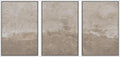 SIGNWIN Framed Canvas Print Wall Art Set Neutral Sand Minimalist Beige Abstract Illustrations Modern Scenic Colorful Ultra for Living Room, Bedroom, Office - 24'x36'x3 White