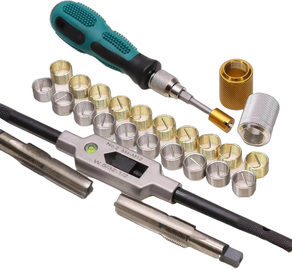 Set Repair Thread9/16 inch Bicycle Thread Tapping Device Cycle Crank Saver Kit Pedal Thread Repair Tap Universal Thread Tool