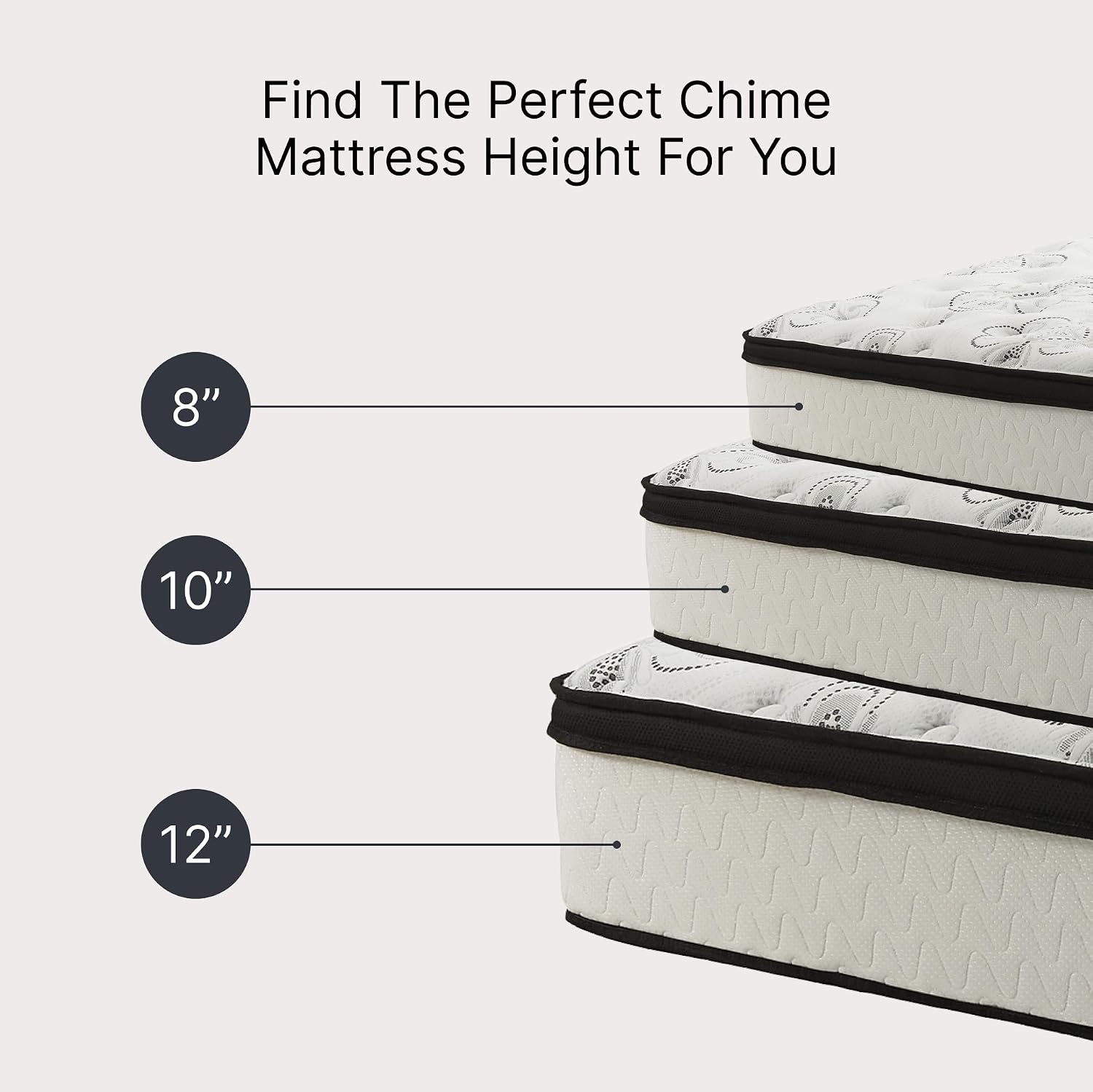 Signature Design by Ashley Chime Memory Foam 12' Twin Mattress with Thick Memory and Support Foam for Pressure Relief, Fiberglass-Free, Mattress In A Box