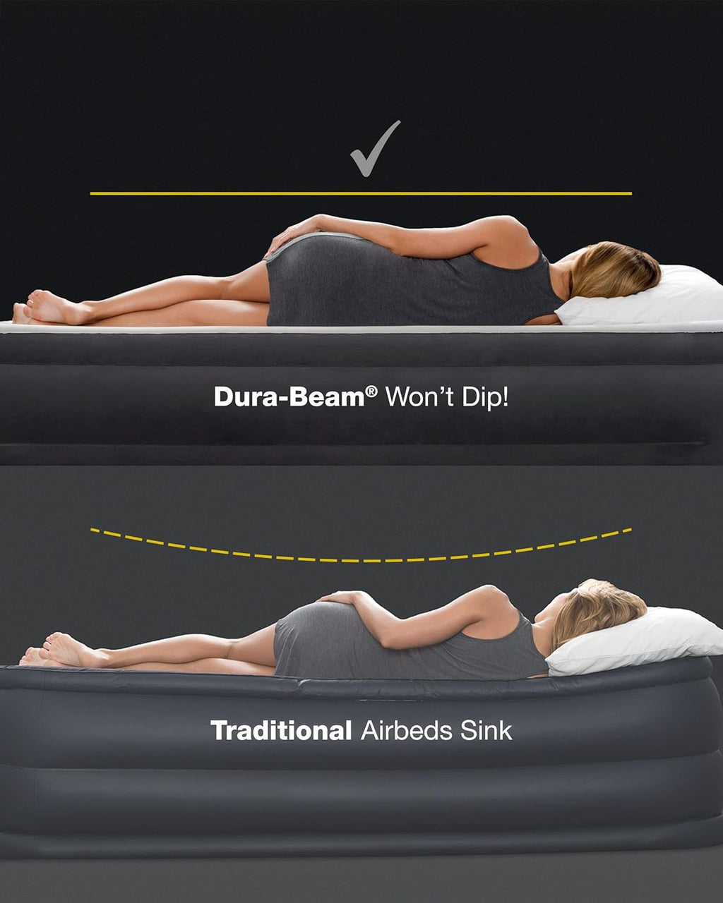 Intex Raised Airbed Mattress with Built-in Pump, Dura-Beam Plus Pillow, Twin - Portable Inflatable Luxury Blow-Up Bed for Adults, Camping, Guests (Pack of 3)