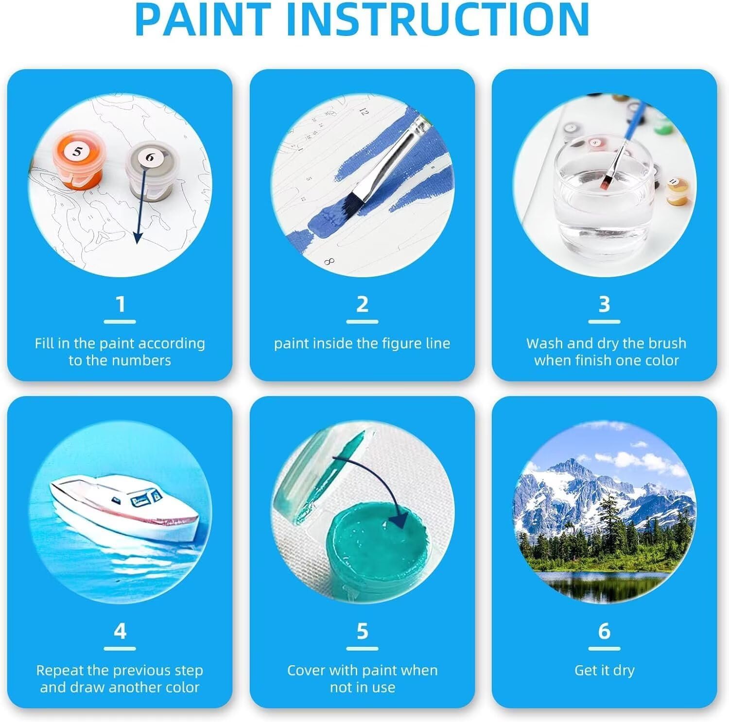Wolf Paint by Numbers Woman Paint by Numbers Kit for Adults with 3 Paintbrushes and Acrylic Pre Drawn Canvas Oil Painting Crafts Set, Home Wall Decor Gifts, Hobbies for Women 40x53in with Frame -12iI