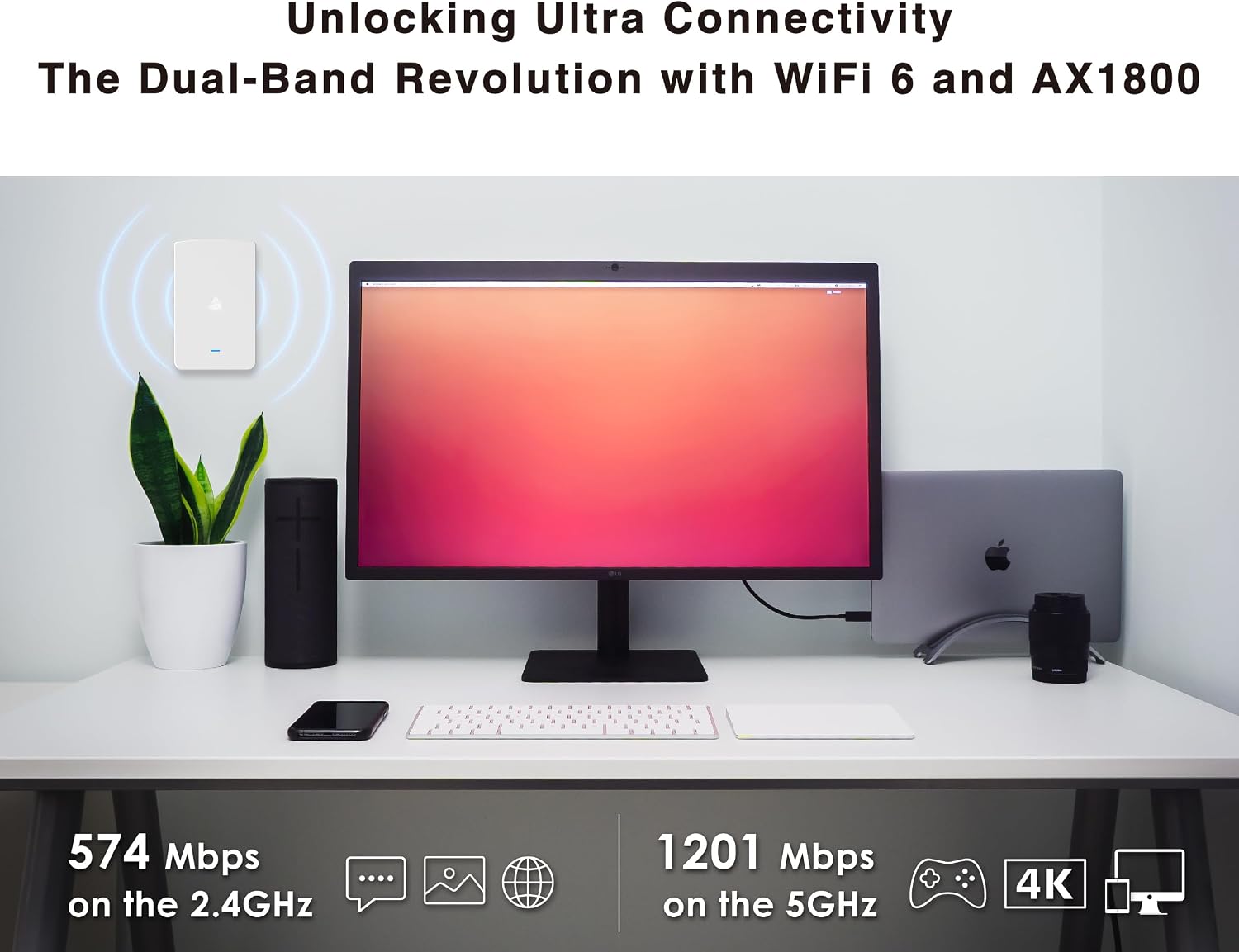 BROWAN WiFi 6 Access Point AX1800 in-Wall Wifi6 Router (MI13) Support PoE Passthrough WPA3 MU-MIMO for Hotel, Office Meeting Room, Home Networking Dual-Concurrent Antennas