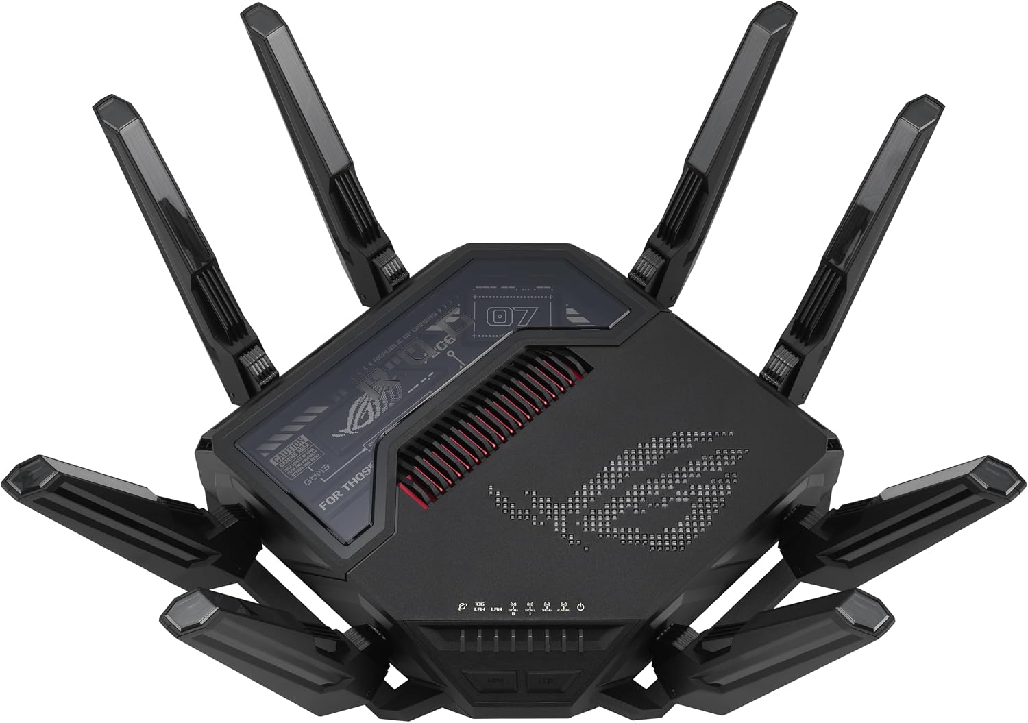 ASUS ROG Rapture GT-BE98 PRO First Quad-Band WiFi 7 Gaming Router Supports 320MHz, Dual 10G Port (Renewed)