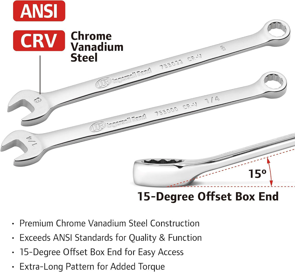 Ingersoll Rand 205 Pc. SAE/Metric Master Mechanics Tool Set- 752022
