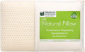OrganicTextiles Natural Latex Pillow with Organic Cotton Cover (Queen Size, Soft), GOTS Certified, Bed Pillow for Sleeping, Neck Pain Relief Help, Head Support, for Side Back Stomach Sleeper