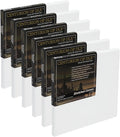 Centurion Deluxe Professional Oil Primed Linen Stretched Canvas, 11oz Linen, 30x30 - Box of 6, 0.67' Deep Canvases, Kiln-Dried Stretchers, Back Stapled, Premium Medium Weight Canvas for Oil Paintings