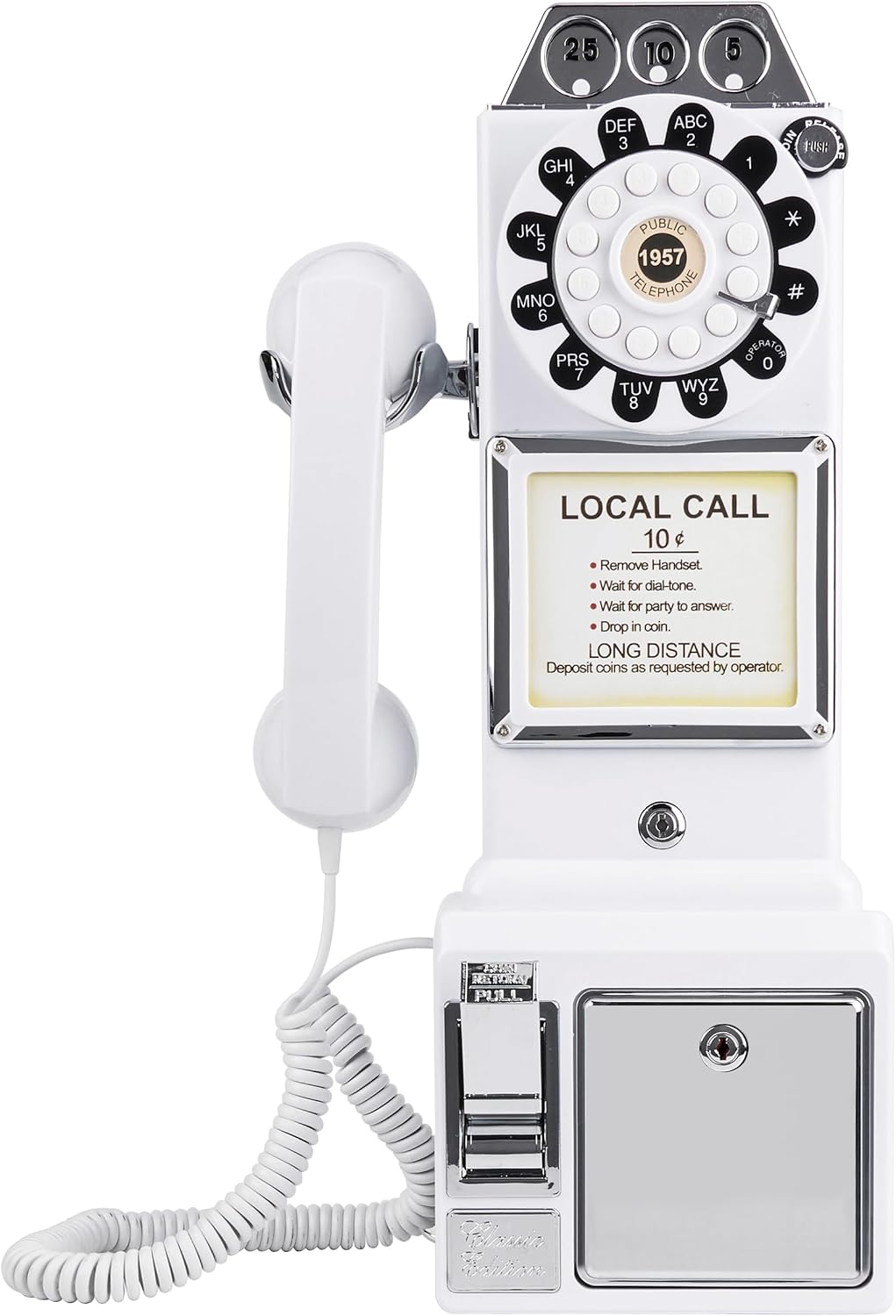 Audio Guest Book Wedding Phone, Audio Phone guestbook, Unique Phone Voice Recorder, Audio guestbook Like Leaving A Voicemail Message, Preserve Your Special Occasions (Antique, White)