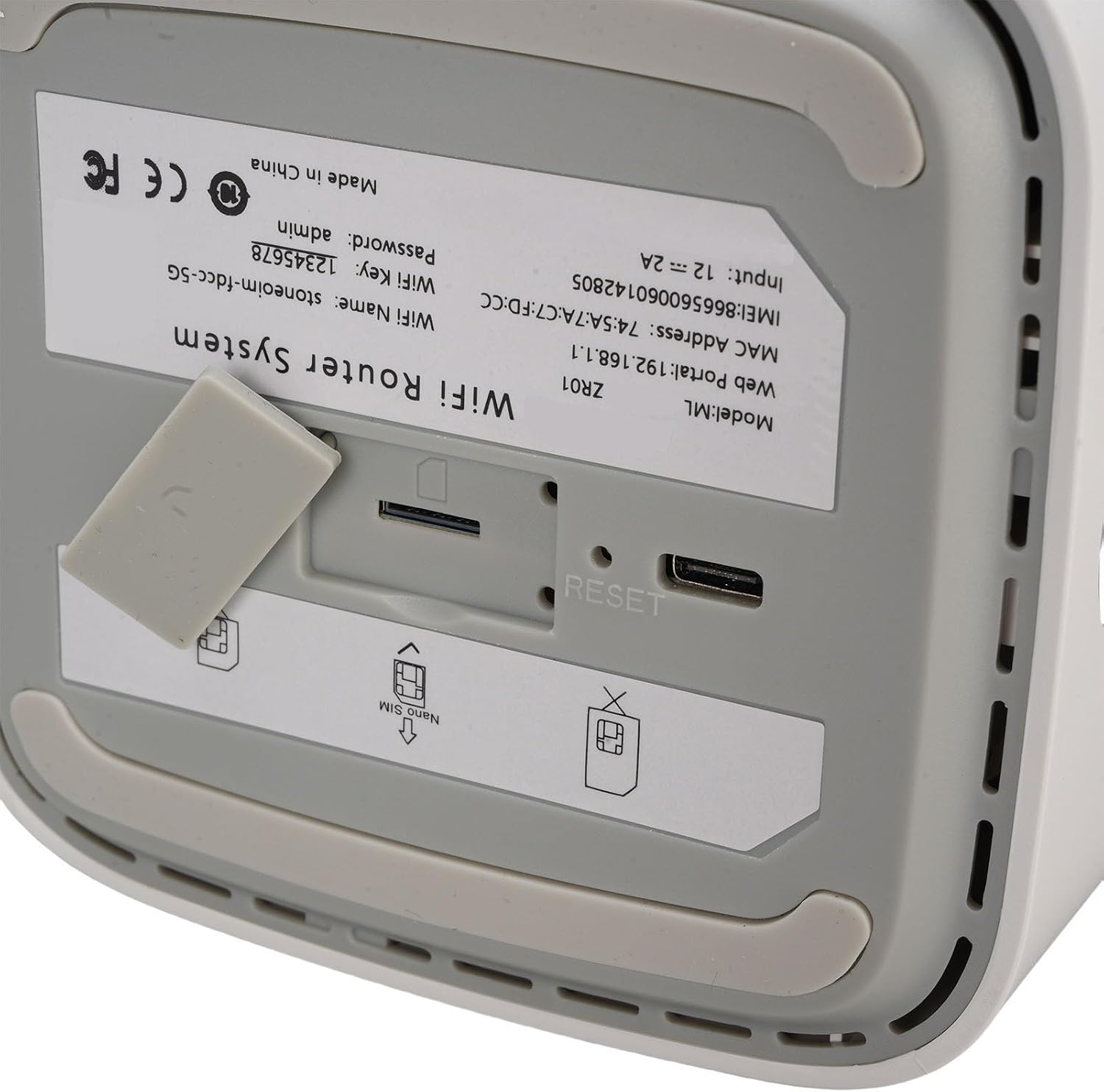 Vikye 5G Router with Dual SIM Card Slot, WiFi 6 CPE Cellular Routers, Dual Band Mesh 5G Router for Office Home Indoor Support for NSA SA (-)